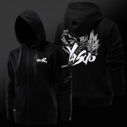 Cool League of Legends Yasuo Sweatshirt LOL S7 Black Coats for Youth